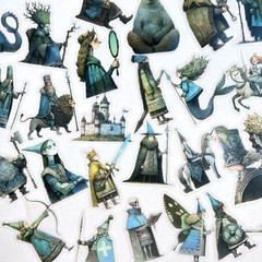 Fantasy Fairy Tale Stickers Scrapbooking Junk Journaling Collage