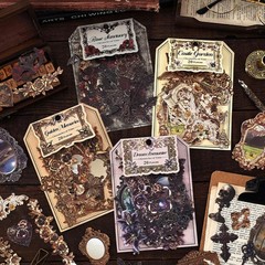 20Pcs Vintage Baroque Paper Stickers Junk Journal Album Scrapbooking Collage Art