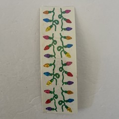 Vintage Christmas Sparkle Light Bulbs Stickers Prismatic Mrs. Grossman’s 1998