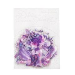 Flower Fairy Elf PET Stickers Shell Light Journals Album DIY Scrapbooking Crafts