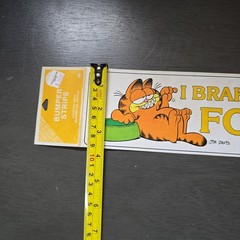 Vintage Rare 1978 United Feature Bumper Sticker Jim Davis Lot of 2 Garfield
