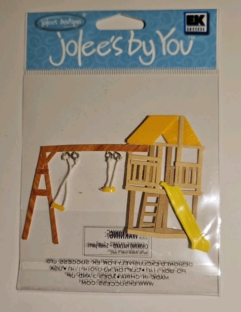 Jolees Boutique Dimensional Yellow Swing Set Tree House EK Success