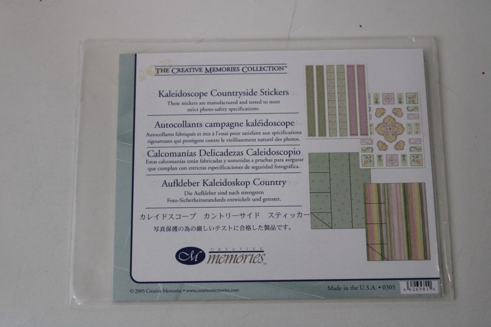 The Creative Memories Collection Kaleidoscope Countryside Stickers Scrapbooking
