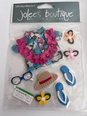 Jolee’s Dimensional Stickers – Beach Vacation Pool Tropical Theme – You Choose