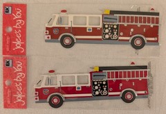 Lot 3 Jolee’s by You Police Car Fire Engine Scrapbook Embellishments