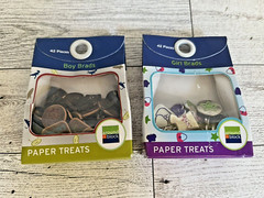 Around the Block Girl and Boy BRADS Paper Treats New 42 Pieces Each Box