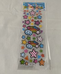 7 Different Sheets 3D Puffy Hearts and Stars Stickers Bulk Stickers for Kids