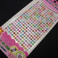 3 Sheets of 294pcs 5mm Color AB Sunflower Self-Adhesive Rhinestones Stickers