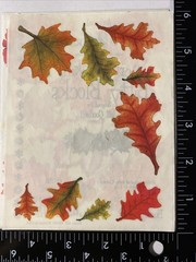 Vintage FALL LEAVES Sticker Sheets Scrapbook Planner Craft Stickers Lot