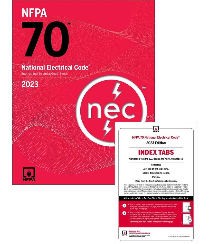 NEC 70 2023 | NFPA 70 2023 National Electrical Code with INDEX TABS 2023
