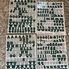 Creative Memories Making Memories Scrapbooking ABC/123 Sticker PC Letters Used