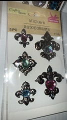 Lot of 8 Crafter’s Square Jewel Puffy Sticker Packs – 2 of Each Design