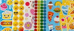Sticker Bulk Smiley funny Face Happy Smiles food dessert – 10