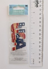 Jolee’s Patriotic USA Words July 4th Mini Pack Of Scrapbooking Embellishments