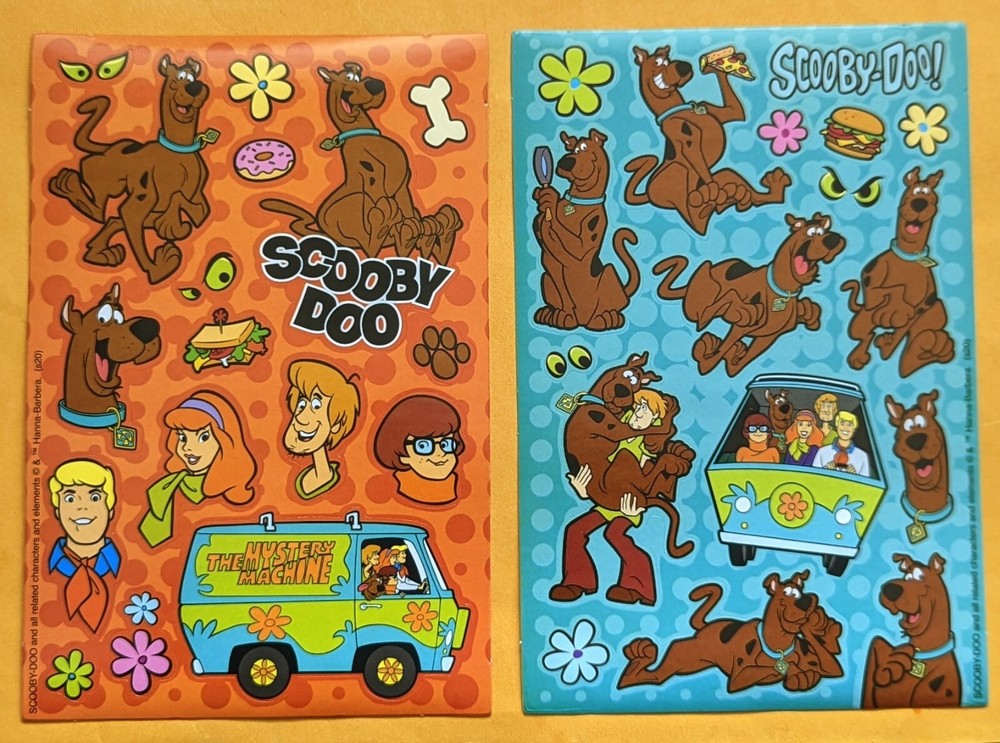 Scooby-Doo Sticker Set of 2 Sheets
