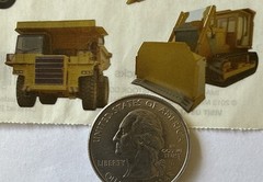 TRACTOR & TRUCK Foil Stickers(7pc)Mrs.Grossman’s •Loader•Dump Truck•Card Making•