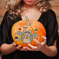 42 Sheets Halloween Stickers for Kids- Make Your Own Characters Mix and Match St
