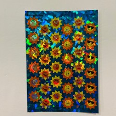 TREND Sparkle Sticker Sheets SHIMMERING HEARTS | SUNNY SMILES 6 PK