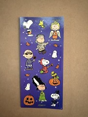 Peanuts Snoopy Halloween Pumpkin Stickers Sticker Sheet Friends Schulz Hallm #2