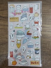 Adorable Seal Cute Stickers Cards Envelope Gift Box DIY Album Stationery