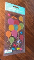 RARE Jolee’s Vellum Balloons Birthday Party Celebration Scrapbooking Stickers