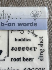 WHAT’S NEW Scrapbooking Sticker Sheet QUOTES Rub On Words Love My Little Boy