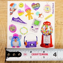 Violette Stickers – 90s Nostalgia – 1 Retro & Vintage Pop Culture Sticker Sheet