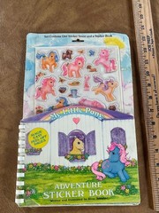 Rare My Little Pony G1 Adventure Sticker Book w/ stickers – Vintage MLP 1983