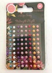 Craft Consortium Melissa Lowry MIDNIGHT FLIGHT ENAME DOTS 80 Count