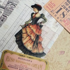50 Piece Junk Journal Ephemera Pack-Small Pieces Vintage Inspired Scrapbook Lot