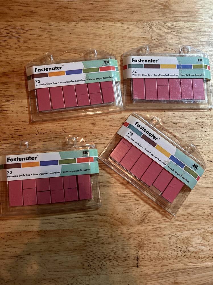 4 NEW Fastenater 72 Staple Bars Refill Metal CORAL BUY 1 OR MORE FOR DISCOUNT