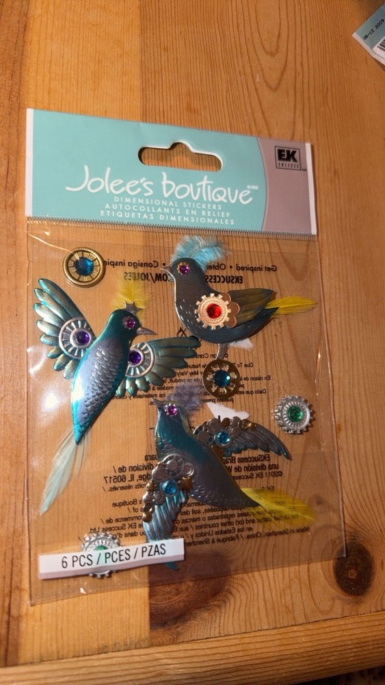 Rare! ONLY 1! Jolee’s Boutique – Steampunk birds
