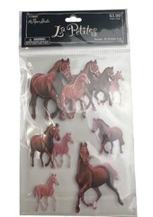 The Paper Studio La Petites Stickers 3D Dimensional Horses Pony Horse 5PCS