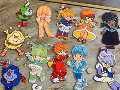 Rainbow Brite Character Sticker Set of 8 + 7 Sprites Stickers