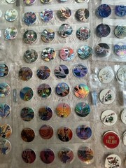 Large Lot Round Holographic Cartoon Stickers, Assorted Multicolor Mixed Designs