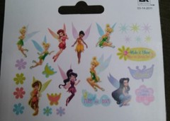 disney TINKERBELL chipboard scrapbook FAIRY birthday card 27PC PARTY peter pan