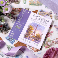 Scrapbook Stickers 50 Sheets Seasonal Landscape Sticker 400 Pre-Cut Washi Sticke