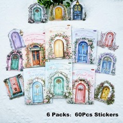 Pop-up Door Cardstock Sticker Set, 60PCS Fantasy Portal Stickers for Scrapboo…