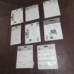 K&Company Scrapbooking Embellishments Lot 8 Packs Brads Metal Art Charms