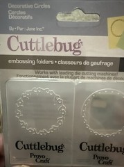 Cricut Cuttlebug Embossing Lot Close To My Heart Princess Circles Winter Jelly