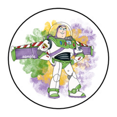 30 BUZZ STICKERS ENVELOPE SEALS LABELS 1.5″ ROUND, CUSTOM, GREEN