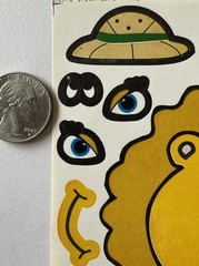 BUILD-AN-LION HEAD Sticker Set (20pc)Mane•Eyes•Hats•Sunglasses •Card Making