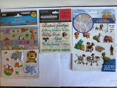 Vintage Stickers/rub ons Mixed Lot Disney,Holiday,Sesame Street, animals