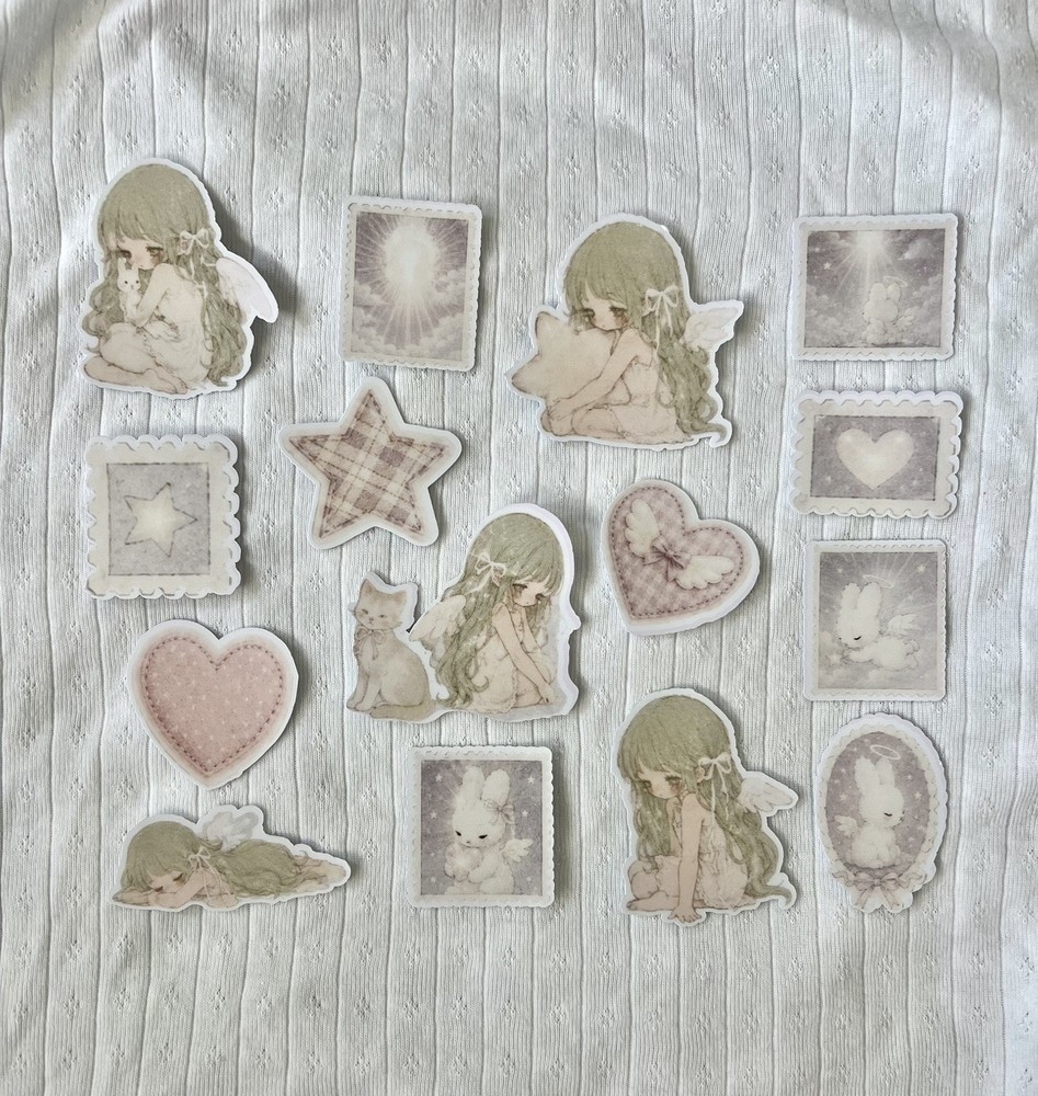 Coquette Kawaii Pastel Sticker Pack 30pc | Journal Scrapbook Stickers
