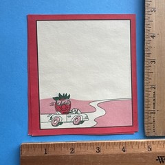 Vintage 80s Spindex Note Stationary Paper Sheets Strawberry Scratch & Sniff