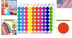 1400 PCS Vibrant Colored Dot Stickers: Perfect for Classroom & Creative Projects