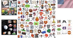 155-Piece Waterproof Sports Stickers Set for Kids – Basketball & Football Fun