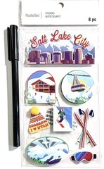 Salt Lake City Utah Stickers Scrapbooking Card Journal Planner Recollections