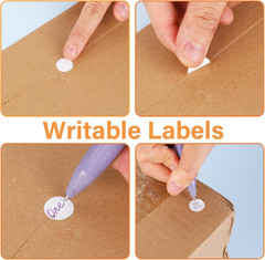 0.5 Inch Round Stickers – 1000 Pcs Writable Dot Stickers Used for Classroom & Of