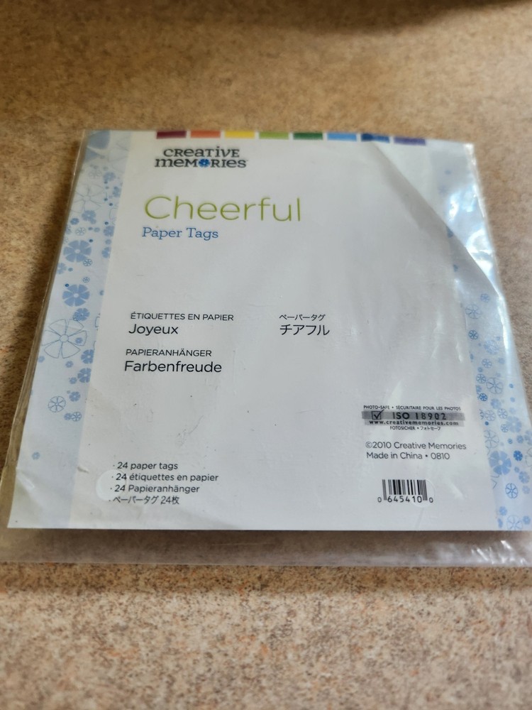 Creative Memories~Cheerful Paper Tags